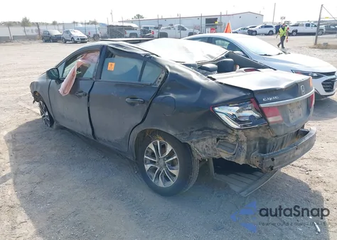 2013 Honda Civic Ex-L from USA, damaged, VIN 19XFB2F9XDE248792